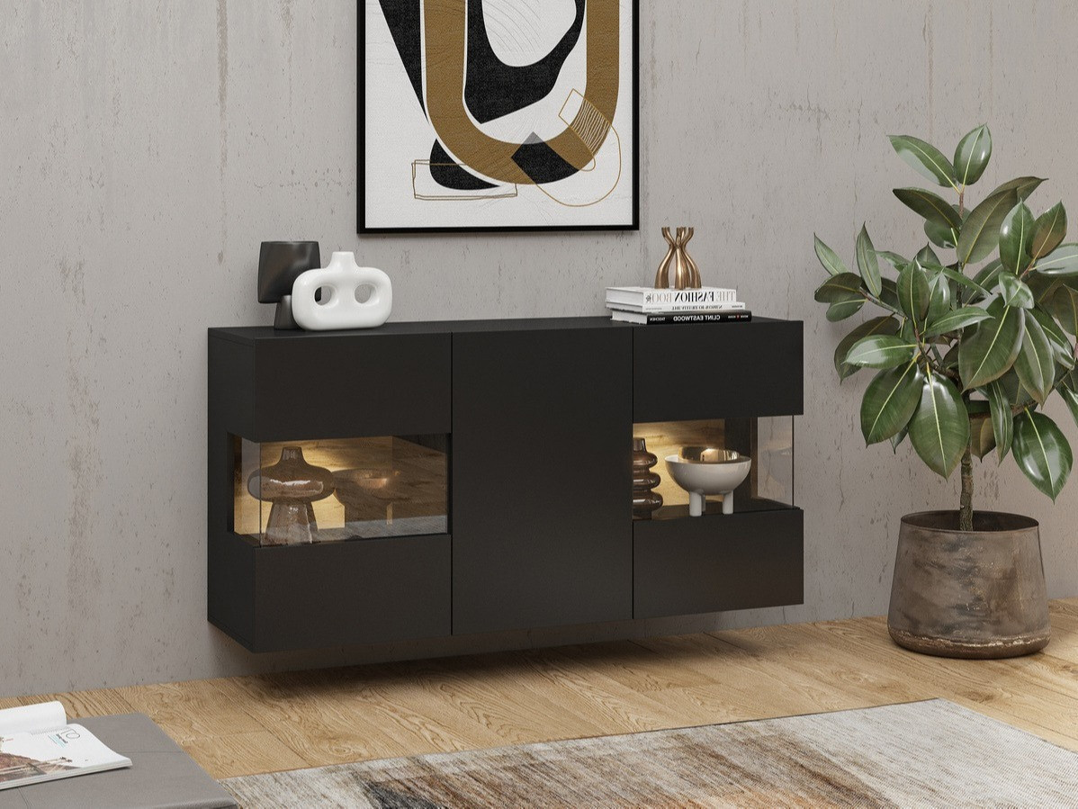 Ormarić Revmiru 102 (Crna + Hrast Wotan)