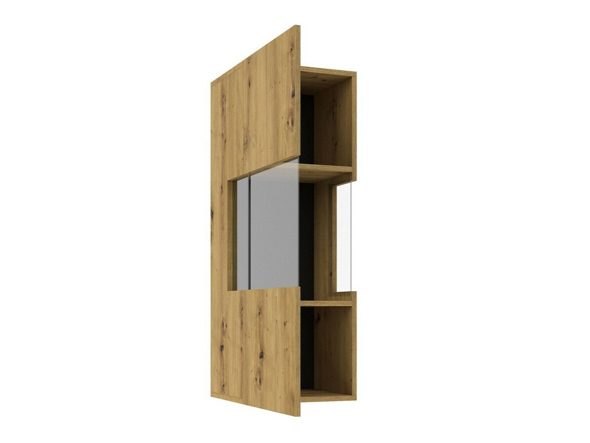 Zidni ormarić Revmiru 101 (Crna + Hrast Wotan)