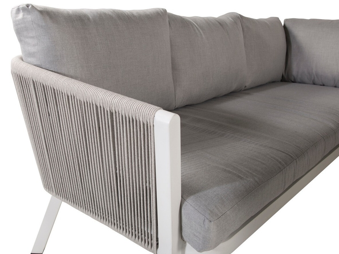 Set vrtnog namještaja Dallas 1069 (Bijela + Siva)