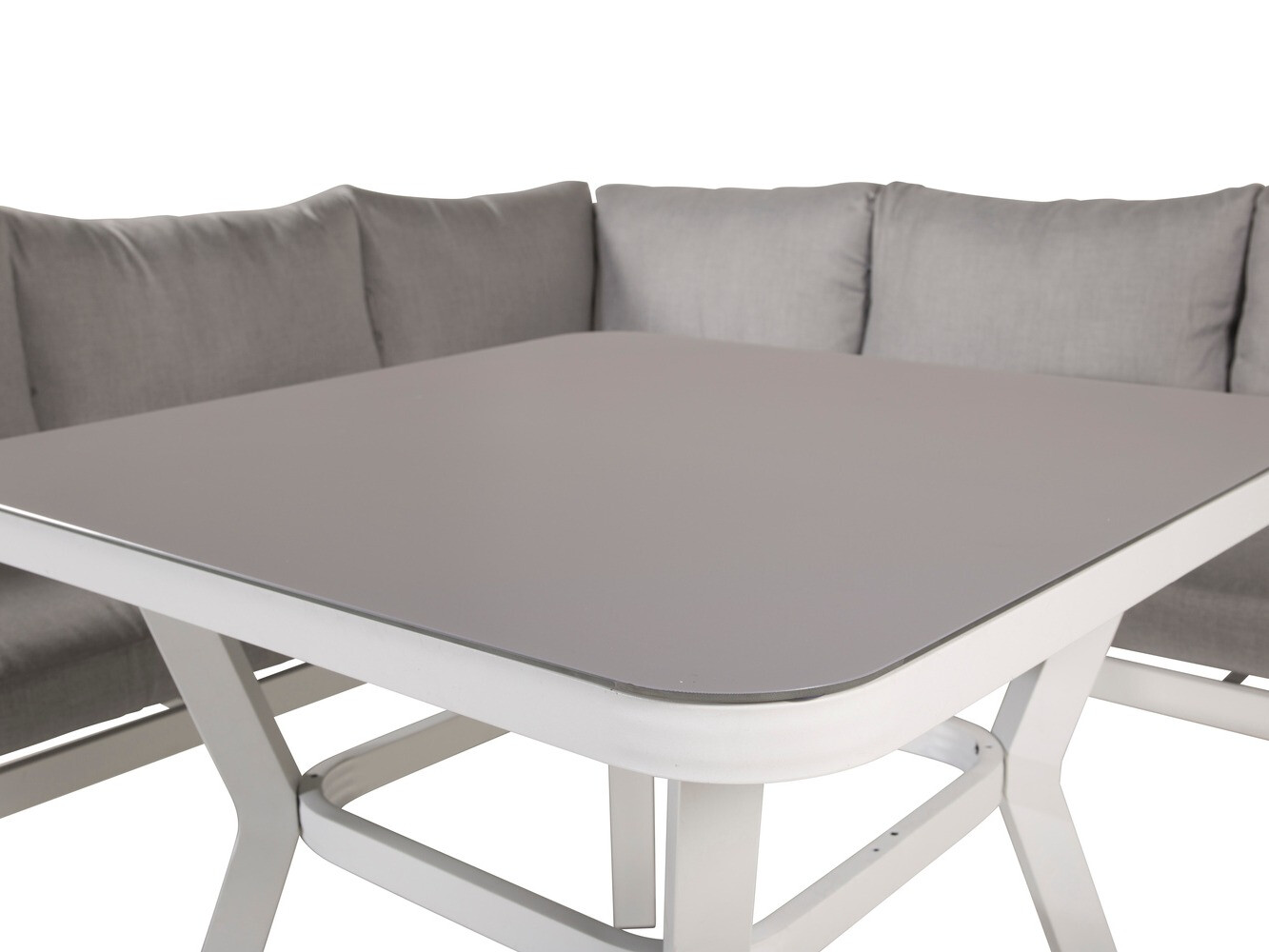 Set vrtnog namještaja Dallas 1069 (Bijela + Siva)