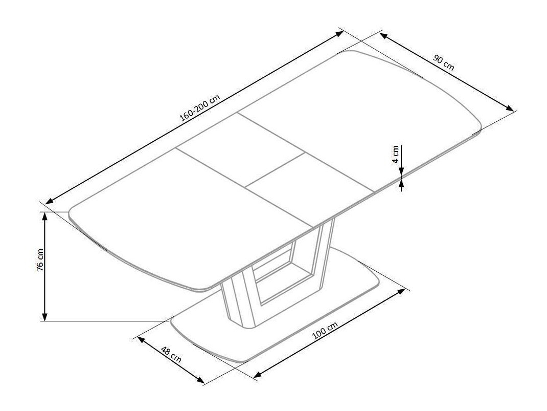 Stol Houston 722 (Antracit)