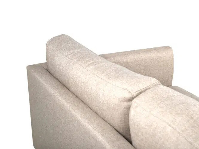 Kauč Fercame 100 (Svijetlo smeđa + Crna)