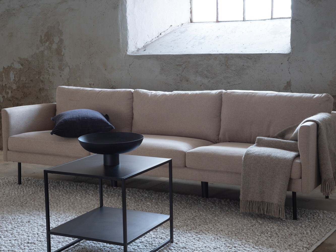 Kauč Fercame 103 (Smeđa + Crna)