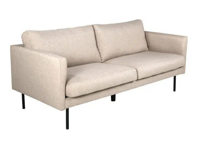 Sofa Fercame 100 (Svijetlo smeđa + Crna)