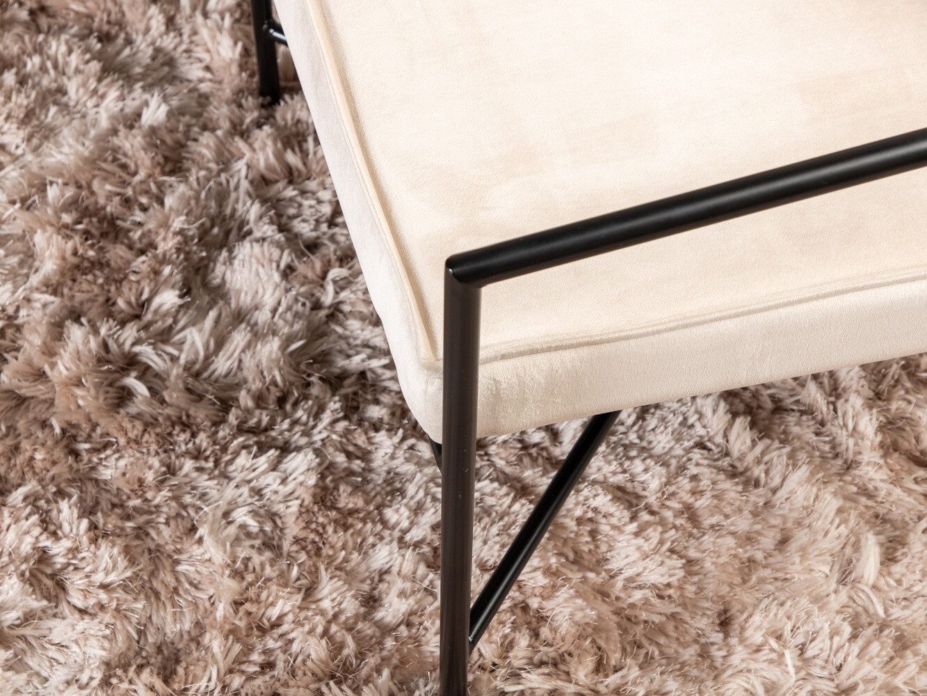 Fotelja Dallas 1707 (Bež +Crna)