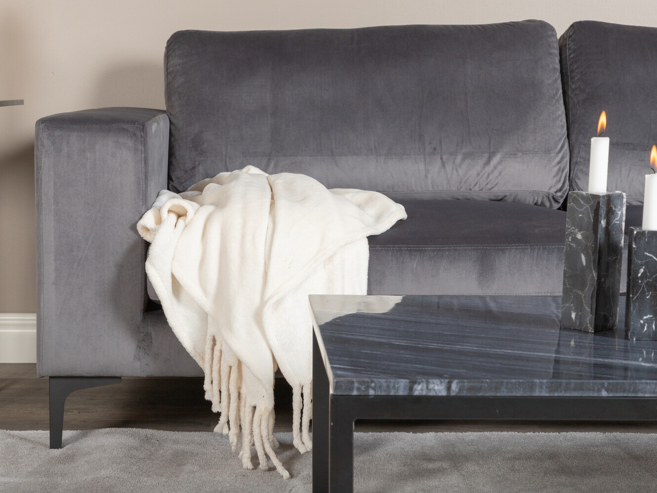 Kauč Dallas 2910 (Tamno siva + Crna)