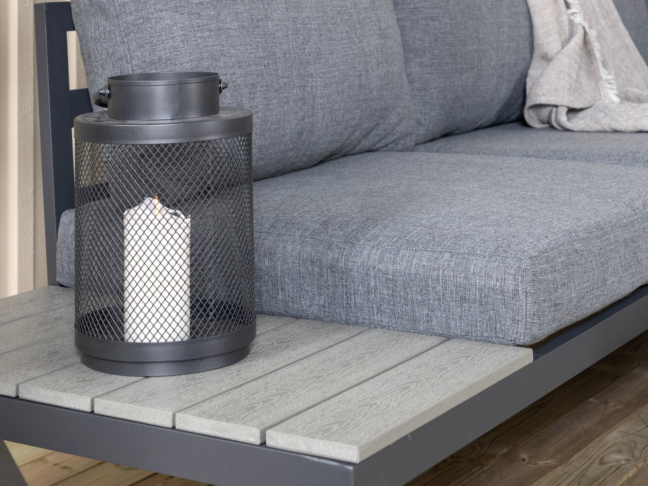 Set vrtnog namještaja Dallas 2158 (Crna + Siva)