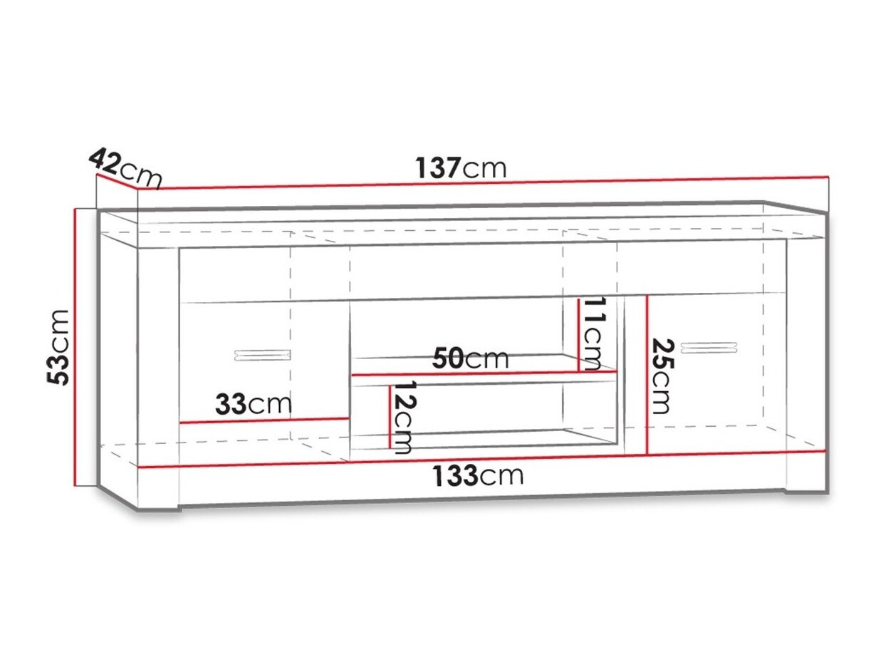 TV stol Serfeno 106 (Tamni jasen)