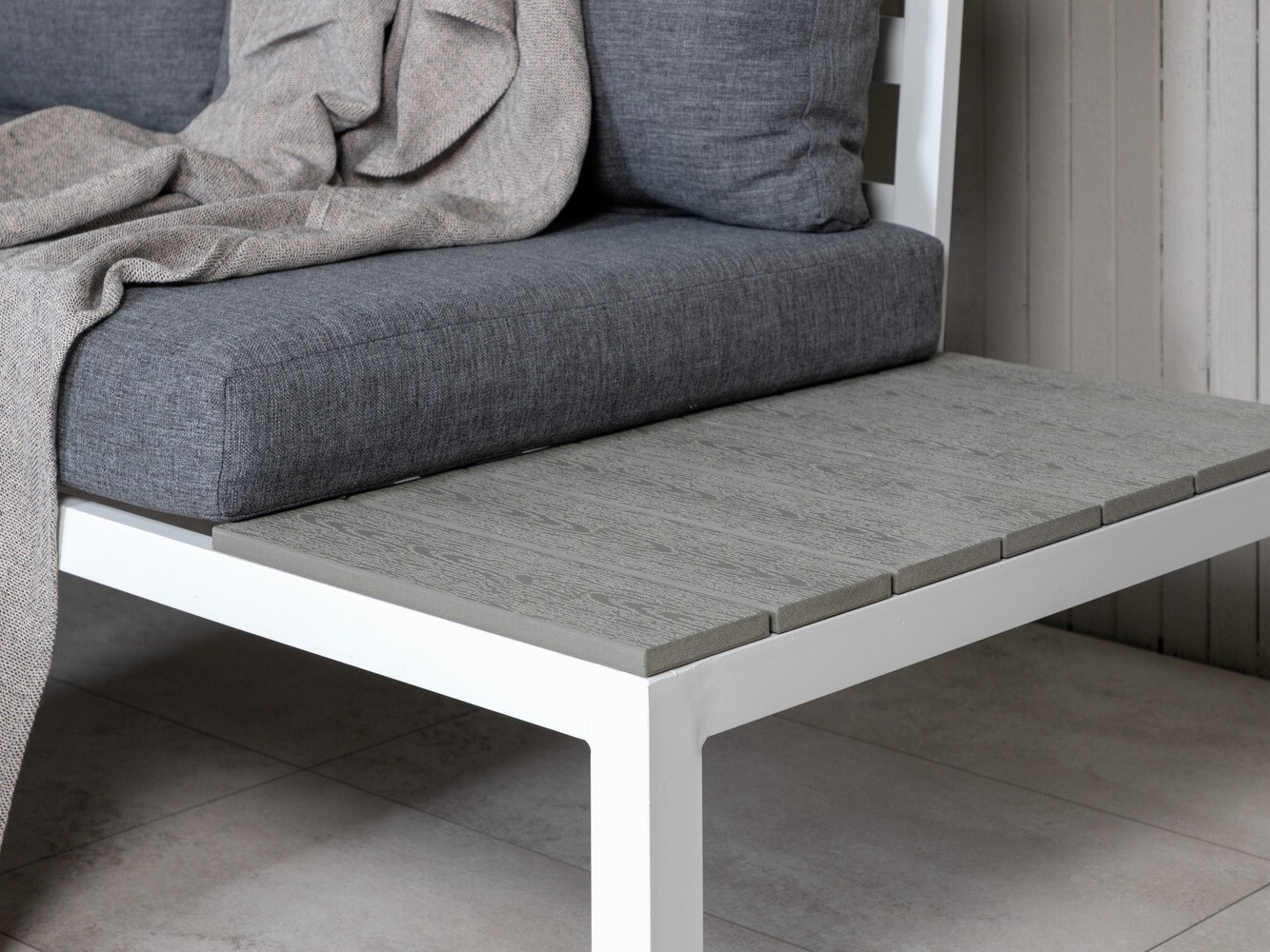 Vrtni namještaj Dallas 2158 (Bijela + Siva)