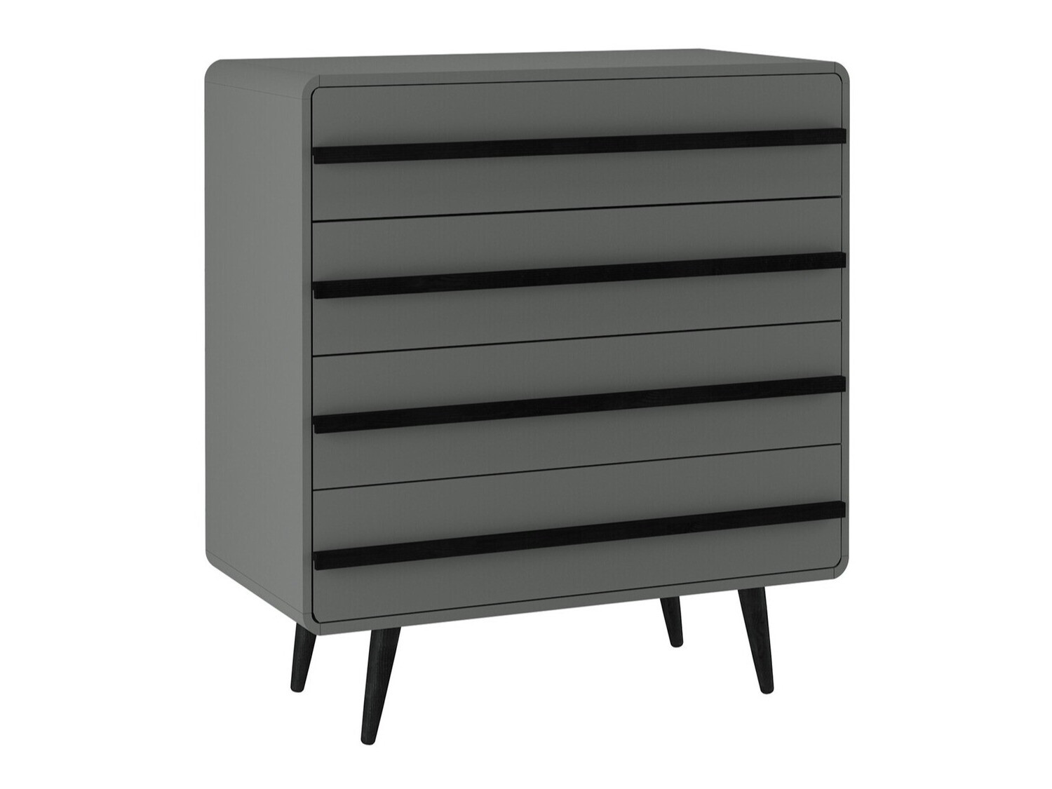 Komoda Denton 566 (Siva + Crna)