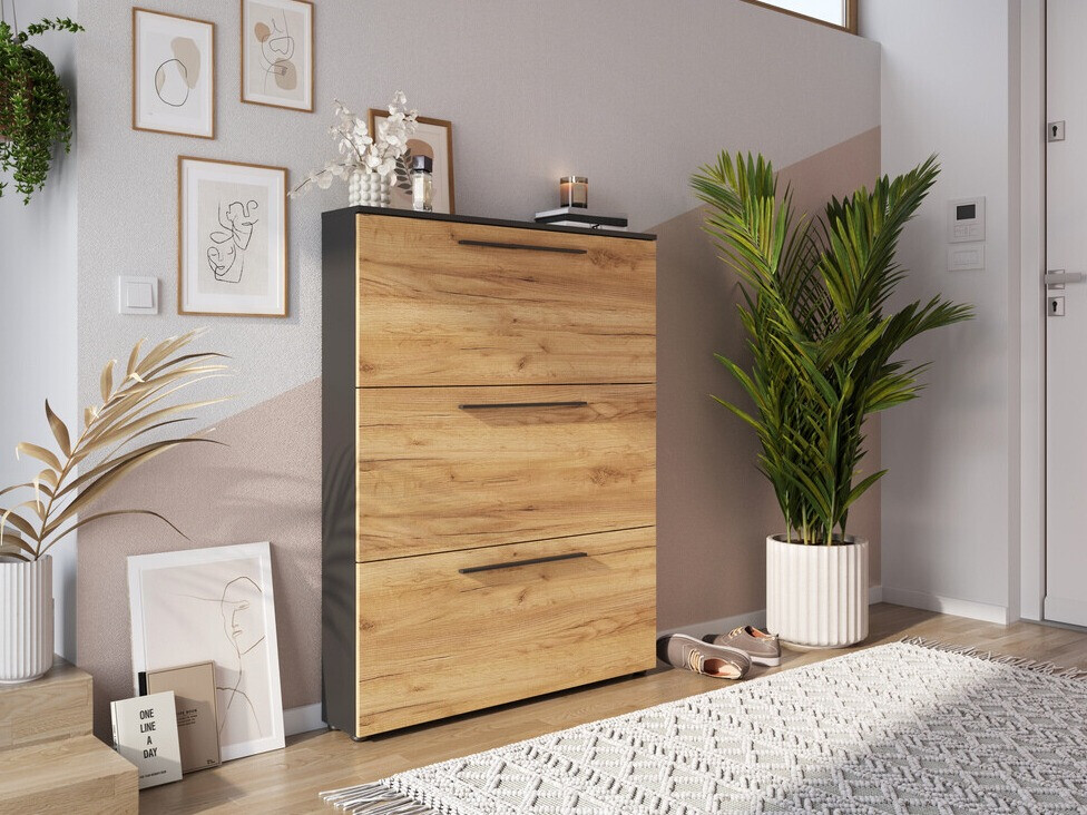 Ormarić za cipele Sacramento 350 (Navarra hrast + Garfitas)