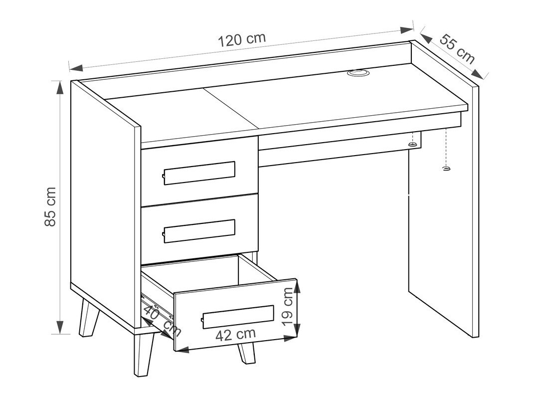 Uredski stol Oderevu 107