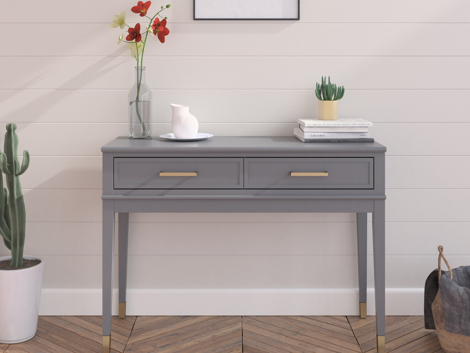 Konzolni stolić CosmoLiving by Cosmopolitan Belromu 106 (Grafit)