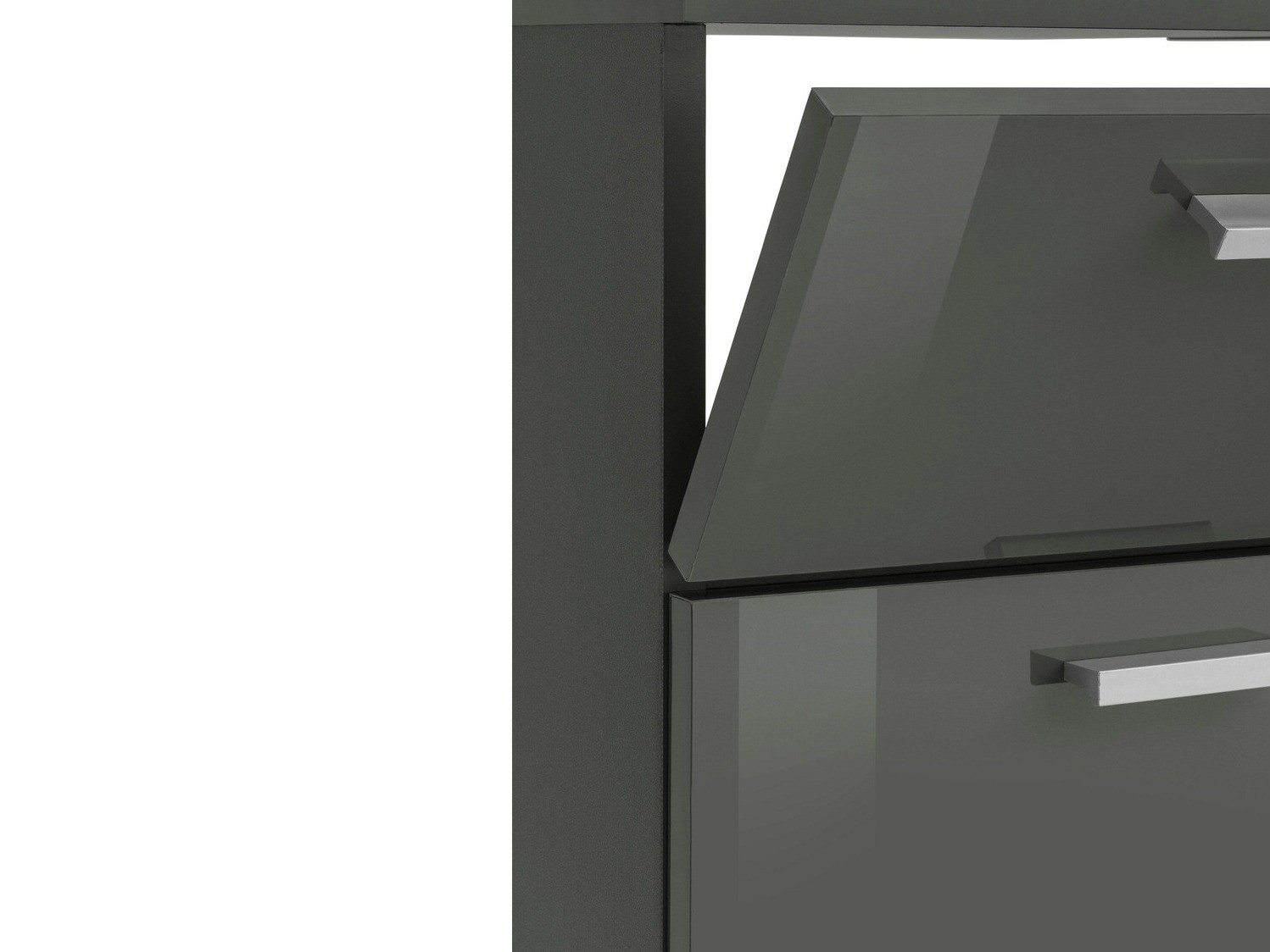 Samostojeći kupaonski ormarić za umivaonik Denton 365 (Sjajno sivo)