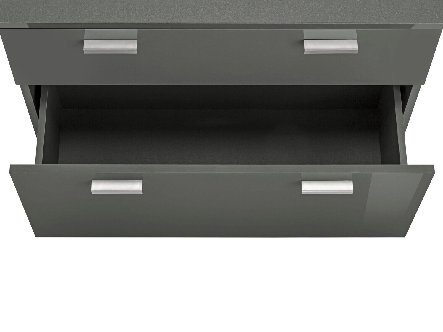 Samostojeći kupaonski ormarić za umivaonik Denton 365 (Sjajno sivo)