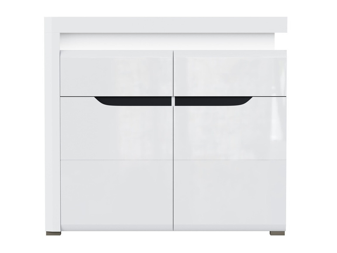 Komoda Revelmi 102 (Sjajno bijela + Bijela)