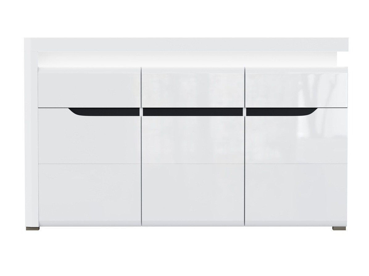 Komoda Revelmi 103 (Sjajno bijela + Bijela)