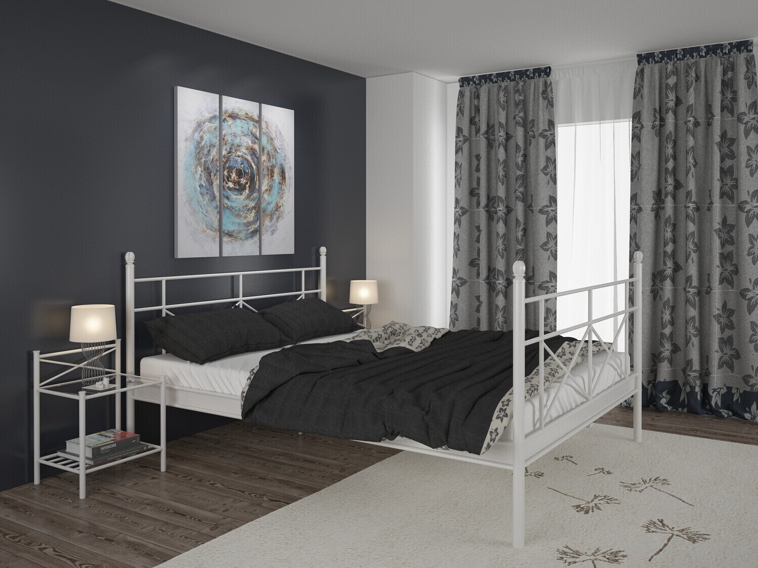 Krevet Denton 153 (Bijela)