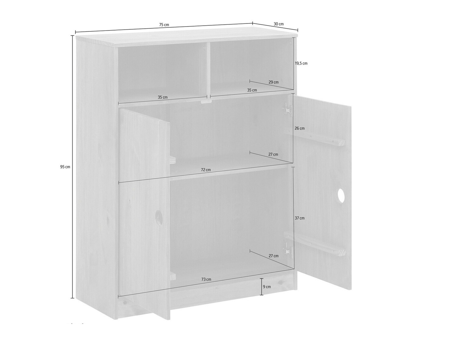 Ormarić Ruvfiva 116 (Bijela)