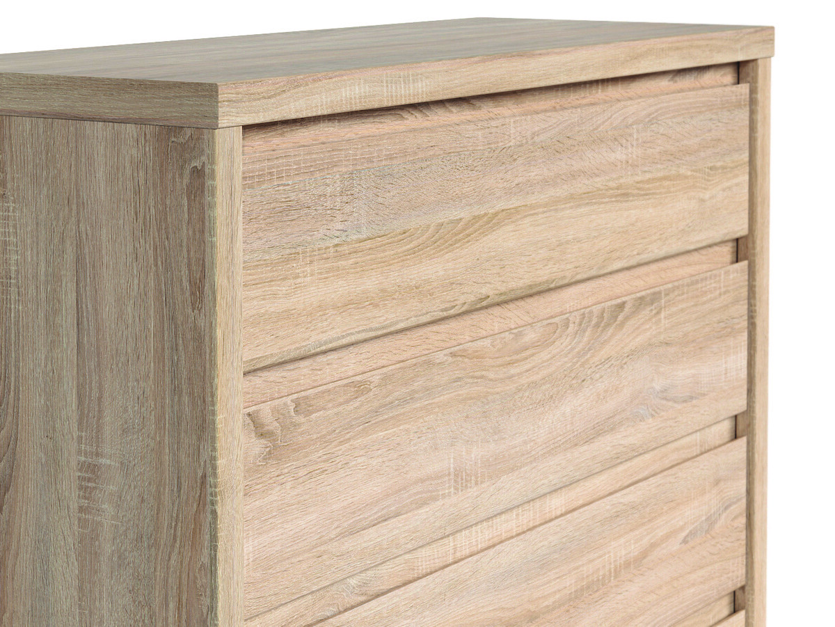 Komoda Nolroma 105 (Bijela + Sonoma hrast)