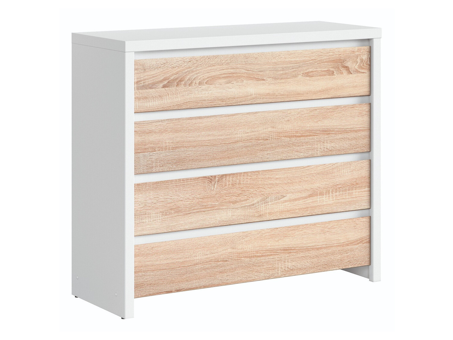 Komoda Nolroma 105 (Bijela + Sonoma hrast)