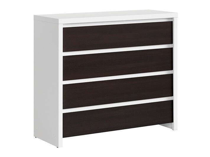Komoda Nolroma 105 (Bijela + Wenge)