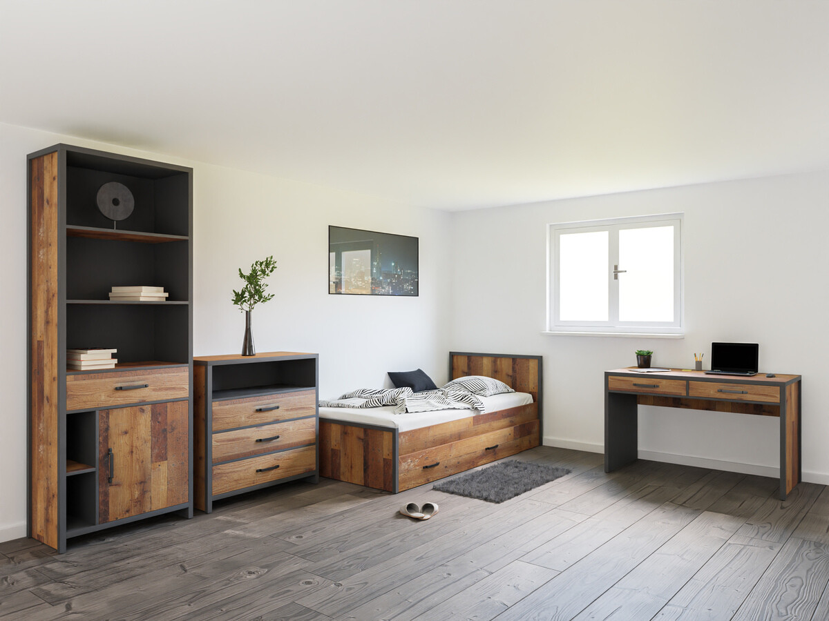 Set namještaja Belsera 113 (Smeđa + Siva Matera)