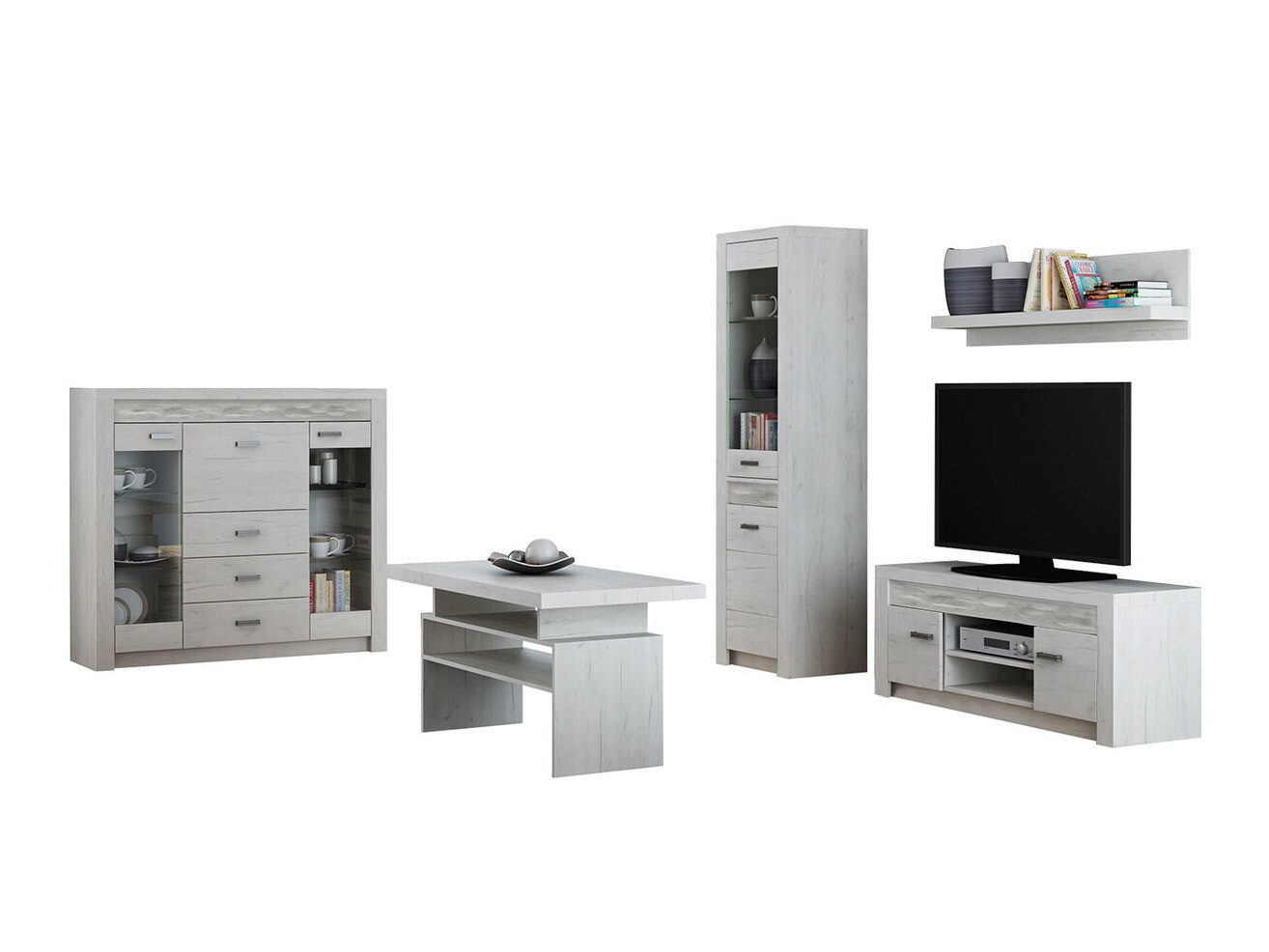 Set za dnevni boravak Serfeno 122 (Bijela Craft)