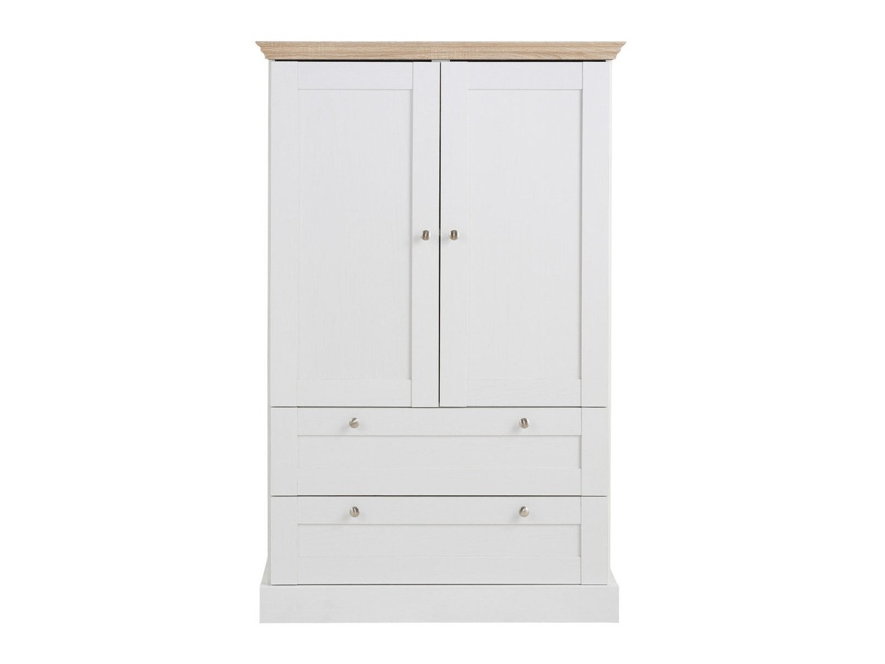 Komoda Lirveri 102 (Bijela + Svijetli hrast)