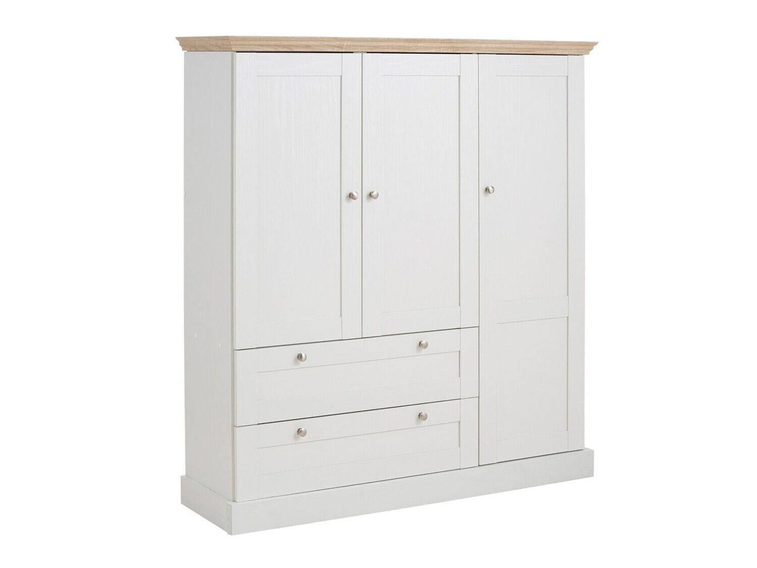 Komoda Lirveri 103 (Bijela + Lagani hrast)