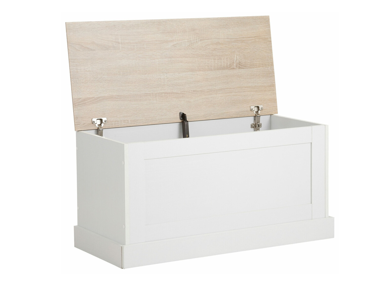Kutija za pohranu Lirveri 104 (Bijela + Svijetli hrast)