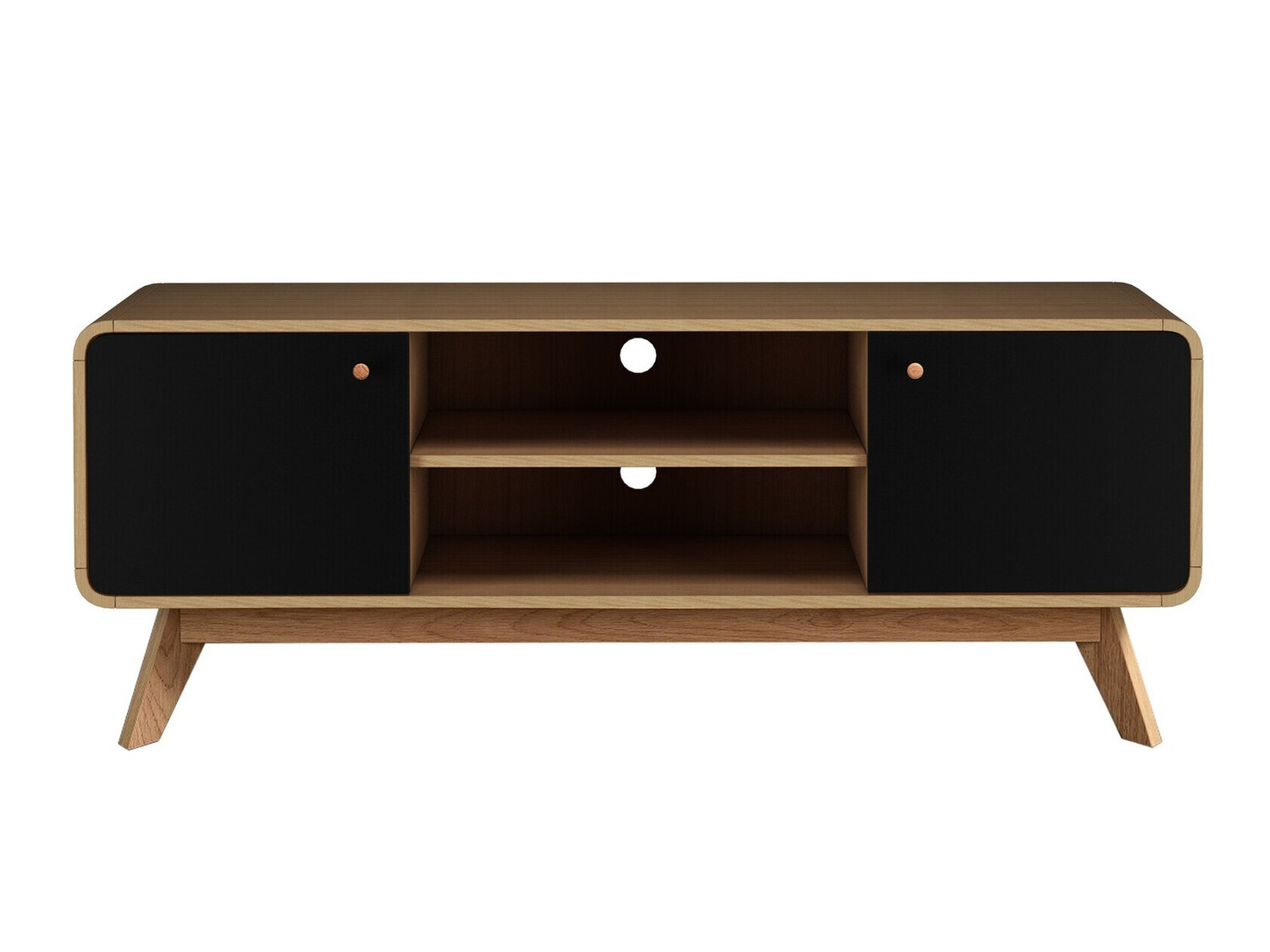 TV stol Elbtena 107 (Hrast + Crna)