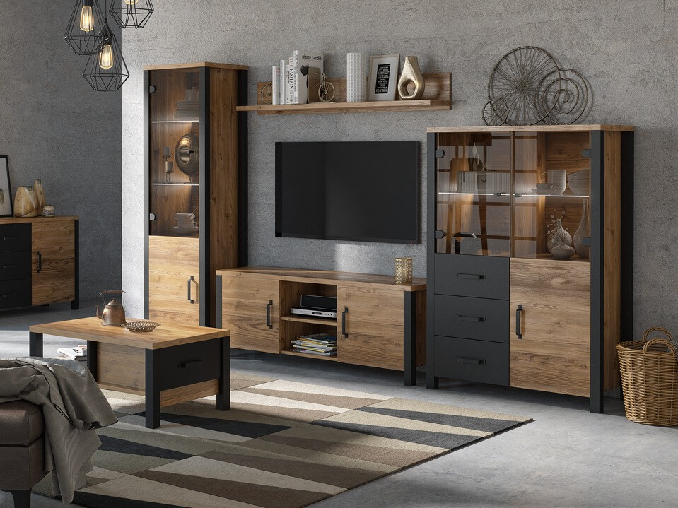 Zidna polica Tornua 100 (Tamna smreka)