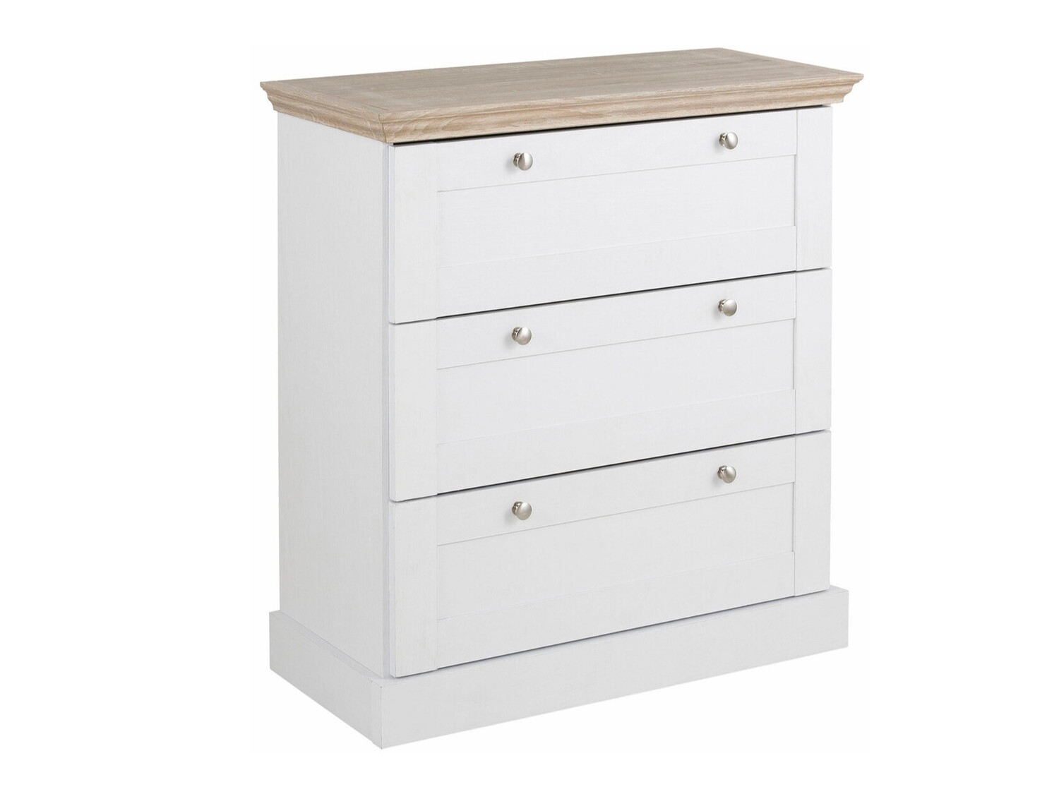 Komoda Lirveri 110 (Bijela + Svijetli hrast)