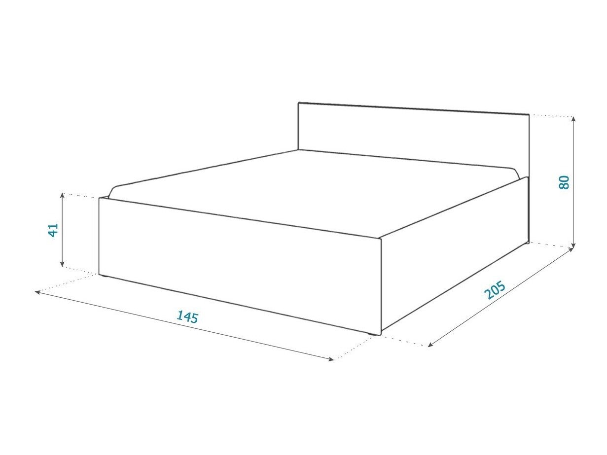 Krevet Aurora 145 (Bijela)