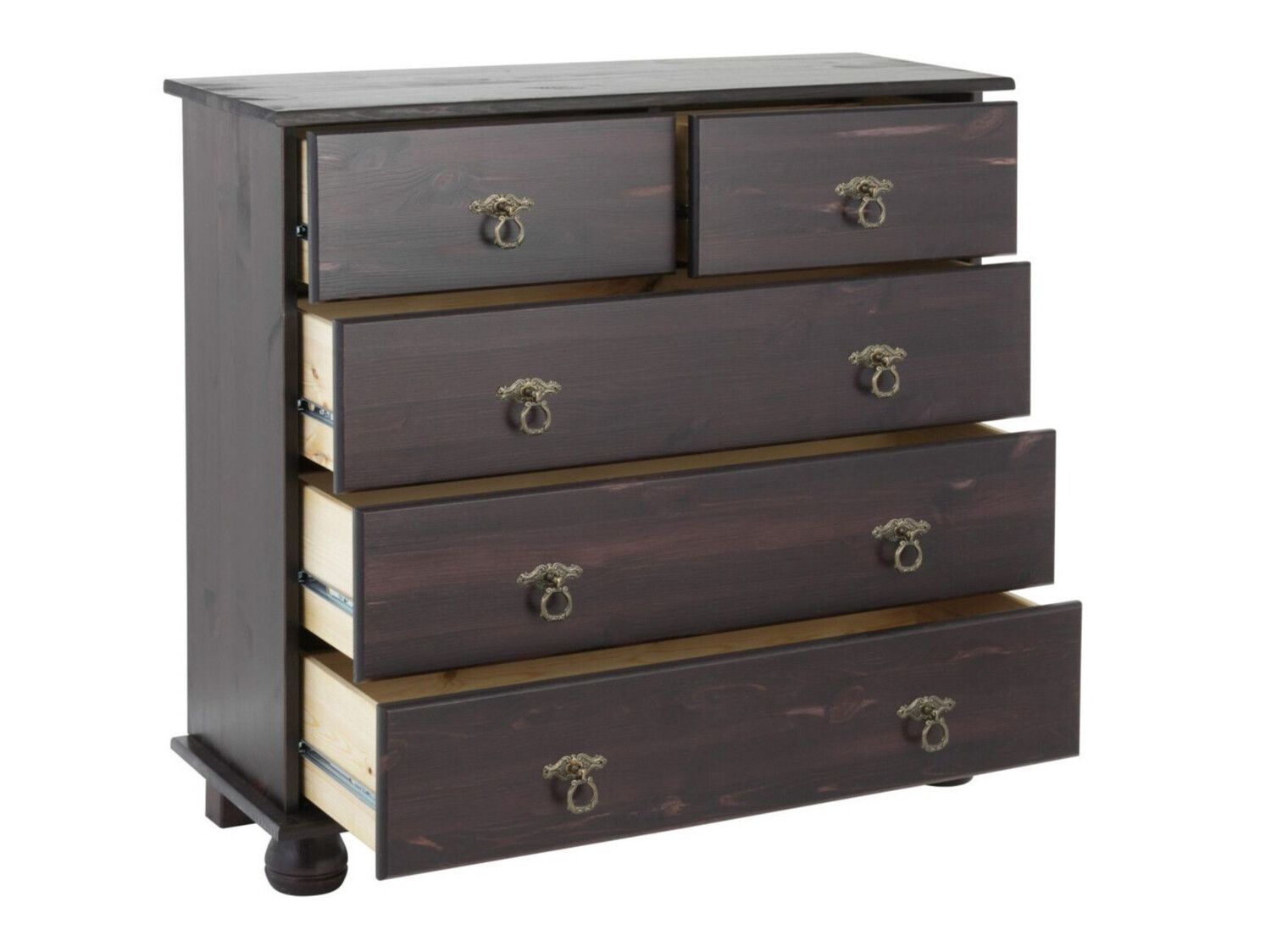 Komoda Nolcore 102 (Tamno smeđa)