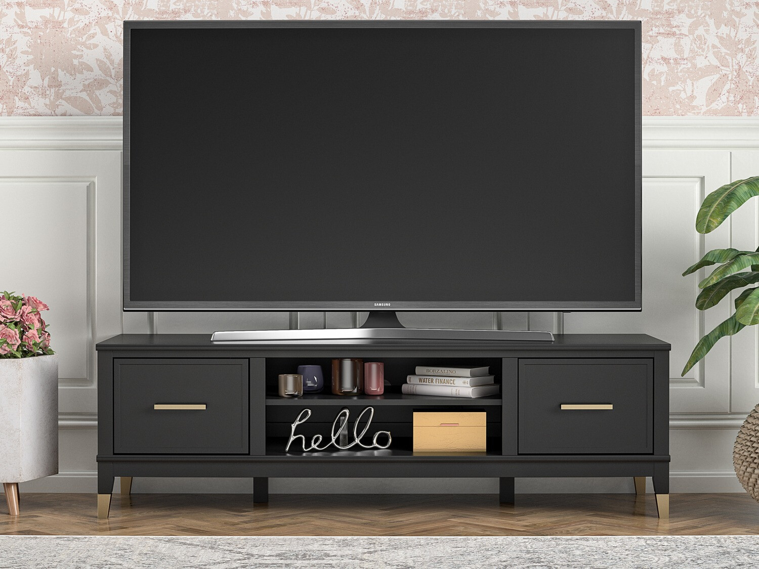 TV stol CosmoLiving by Cosmopolitan Belromu 103 (Crna)