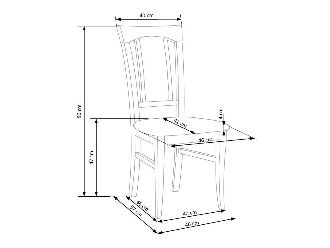 Stolica Houston 549 (Lagani hrast)
