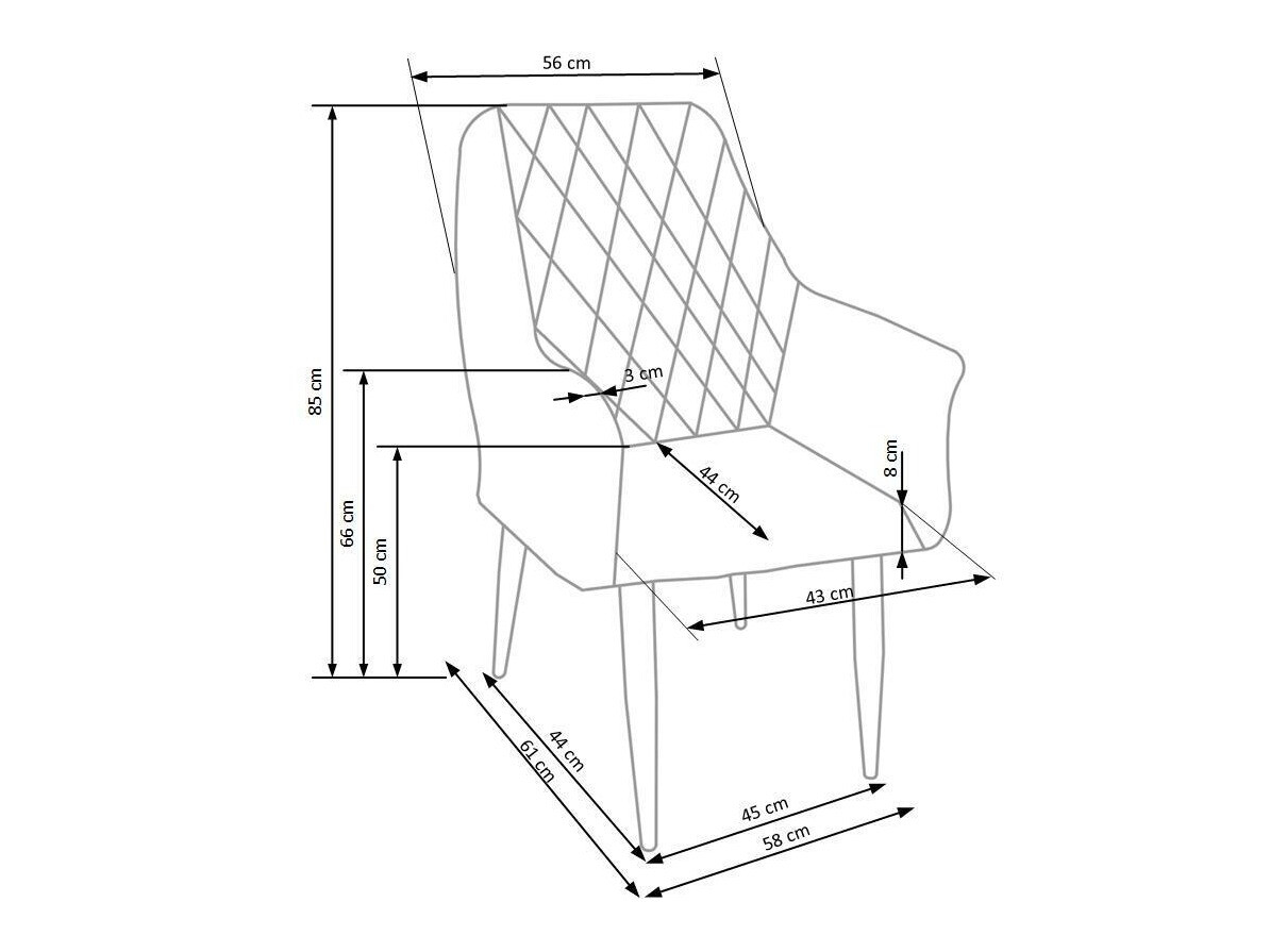 Stolica Houston 579 (Siva)