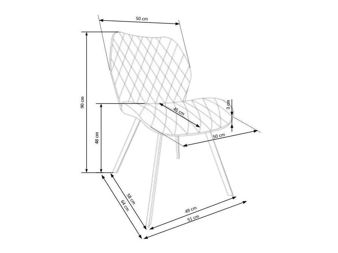 Stolica Houston 626 (Siva)