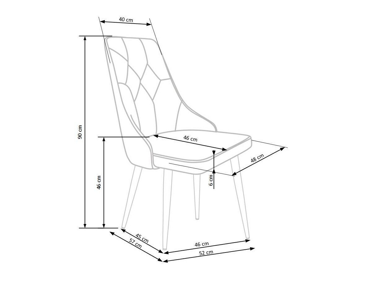 Stolica Houston 873 (Siva)