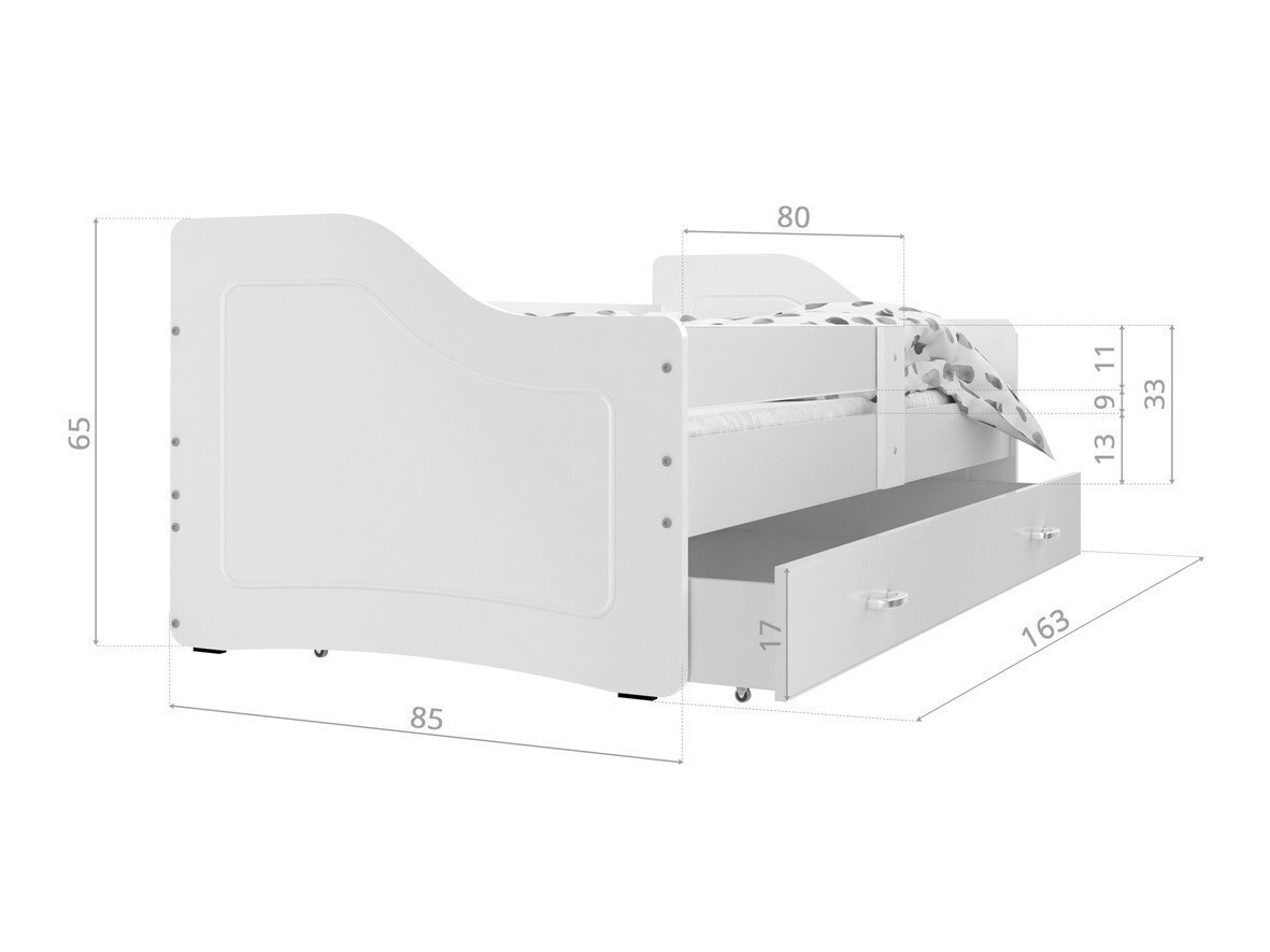 Krevet Aurora 136 (Bijela)