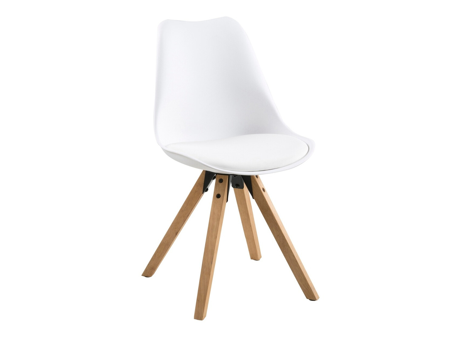 Stolica Norsica 133 (Bijela + Svijetlo drvo)