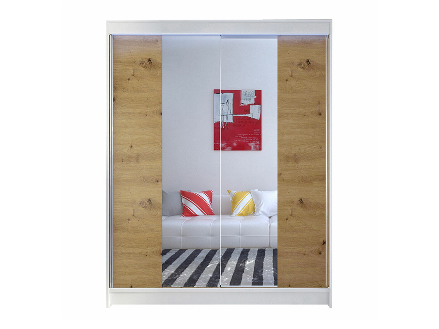 Ormar Closico 141 (Bijela + Artisan hrast)