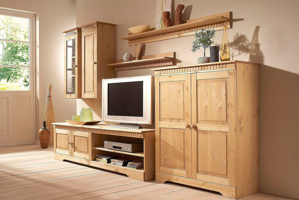 Zidna polica Elbelba 104 (Svijetlo smeđa)