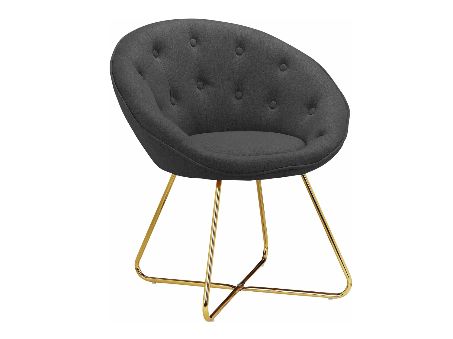 Fotelja Denton 416 (Antracit + Zlatna)