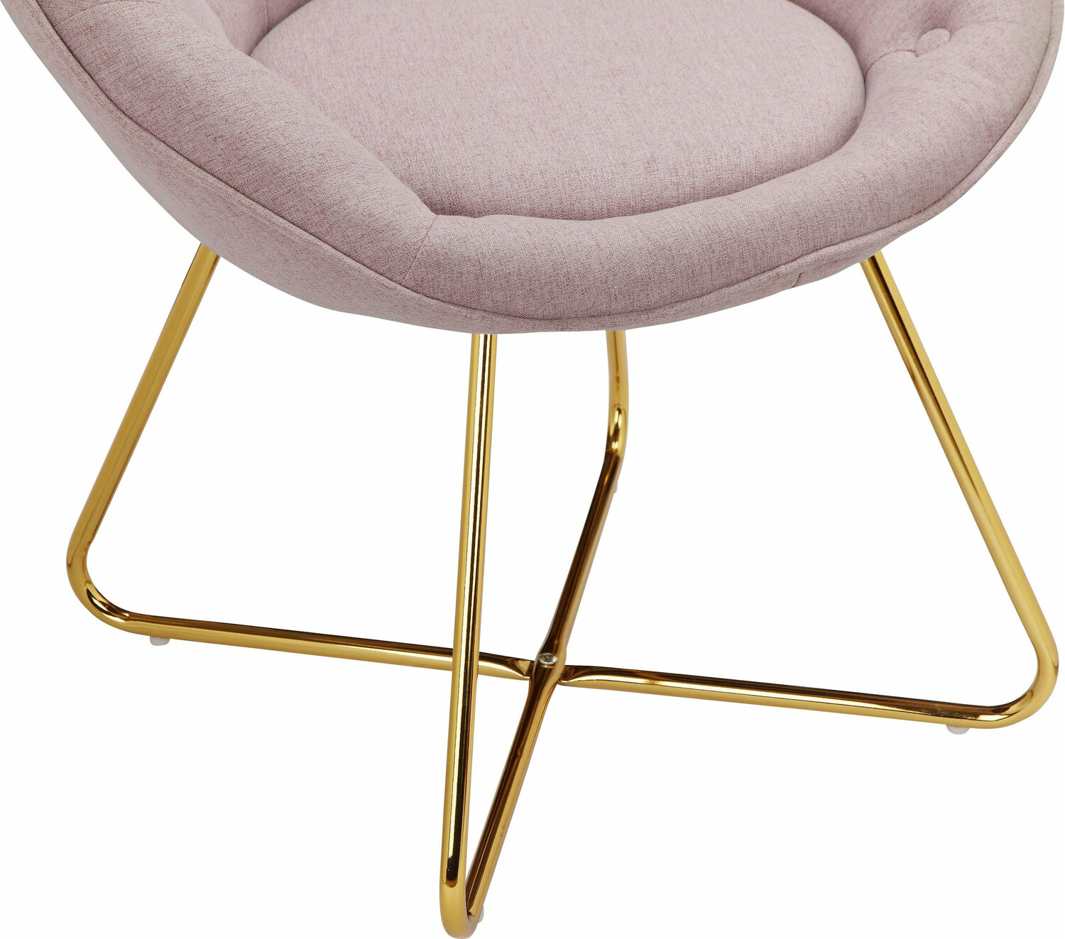 Fotelja Denton 416 (Svijetlo ružičasta + Zlatno)