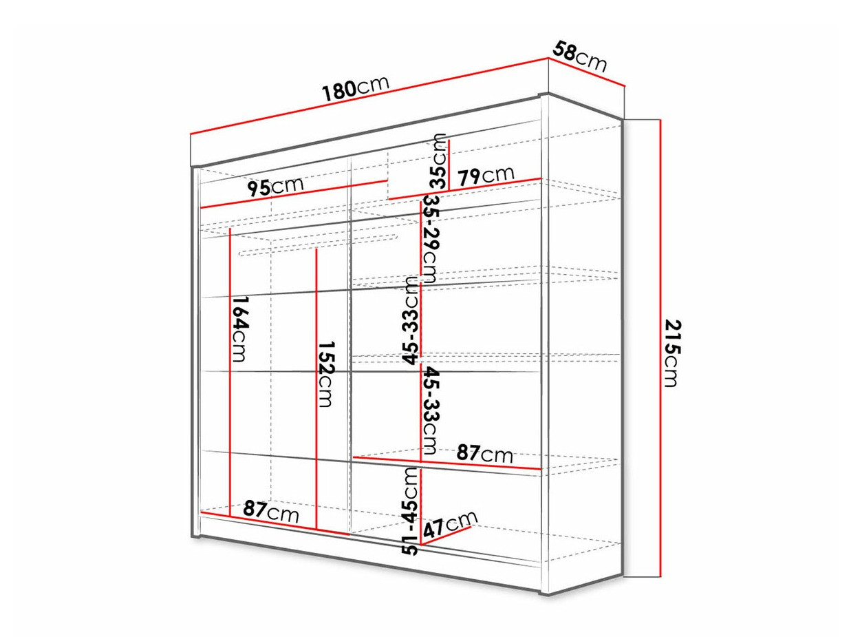 Ormar Closico 153 (Bijela + Artisan hrast)