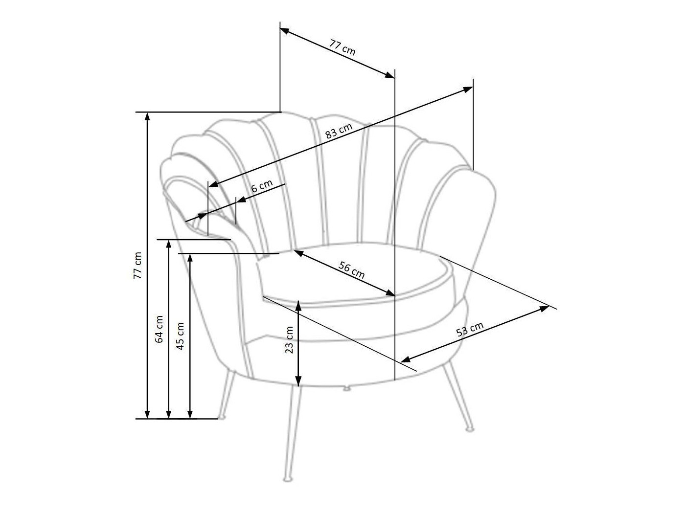 Fotelja Houston 828 (Siva)