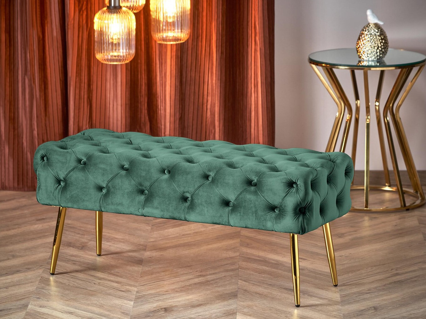 Tapecirana klupa Houston 1252 (Tamnozelena)